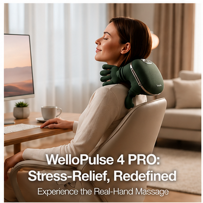 WelloPulse 4 PRO – Neck & Shoulder Massager with Heat Therapy