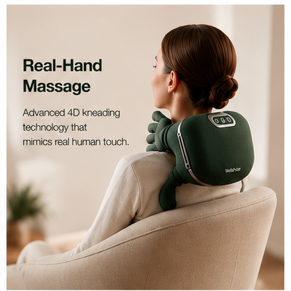 WelloPulse 4 PRO – Neck & Shoulder Massager with Heat Therapy