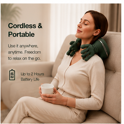 WelloPulse 4 PRO – Neck & Shoulder Massager with Heat Therapy